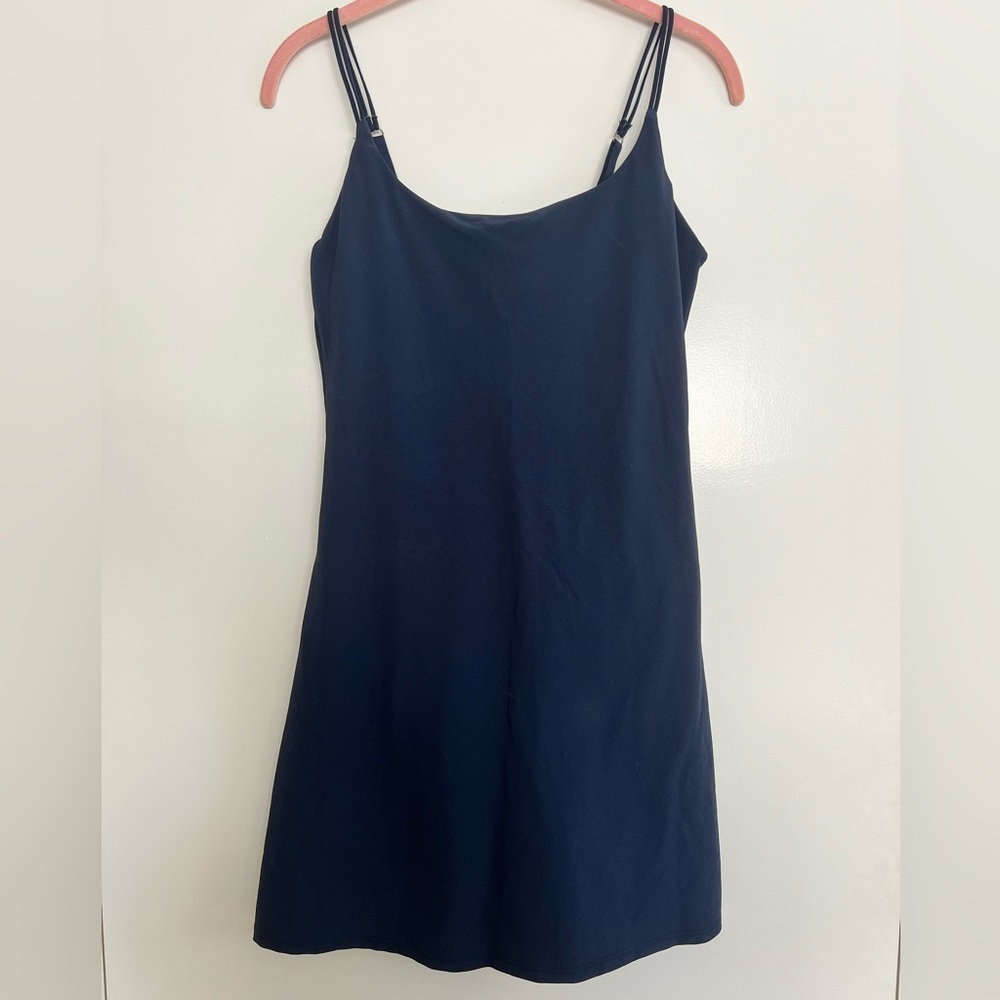 Abercrombie & Fitch Navy Slip Dress with V-Neck
